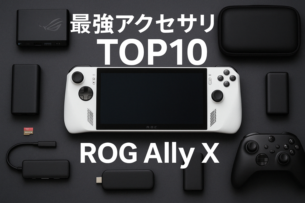 ROG Ally Xを買って最初に揃えたアクセサリーと、使って気づいたこと