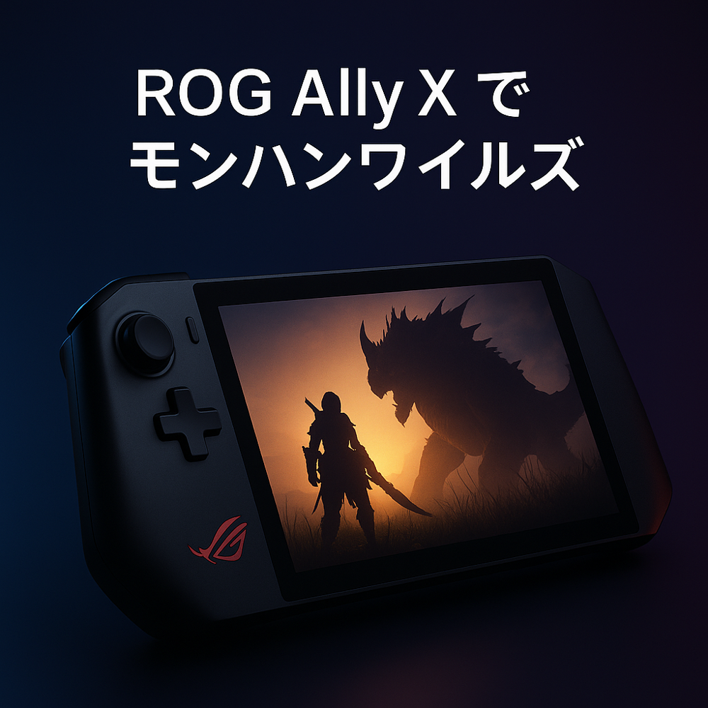 ROG Ally X × モンハンワイルズ 実機レビュー｜ポータブルでも快適に狩れるのか？